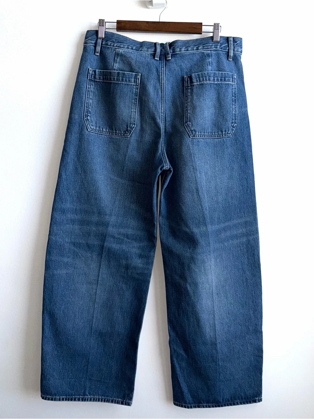 NWT J CREW Zoe Barrel Jeans Mid Rise Rigid Denim Size 31 New Blue